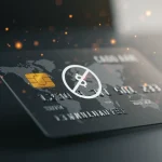 Cartão de crédito moderno com ícone de 'zero anuidade' destacando a economia em taxas.