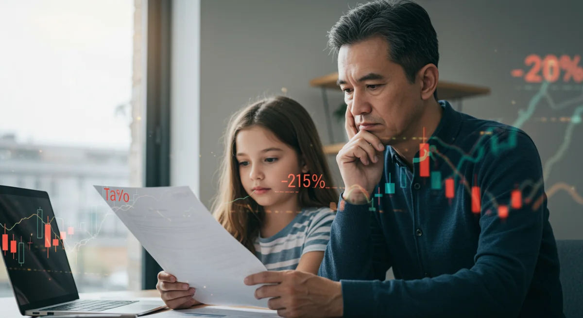 Família analisando impactos financeiros da reforma tributária